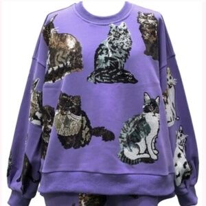 ISO Queen of Sparkles cat sweatshirt